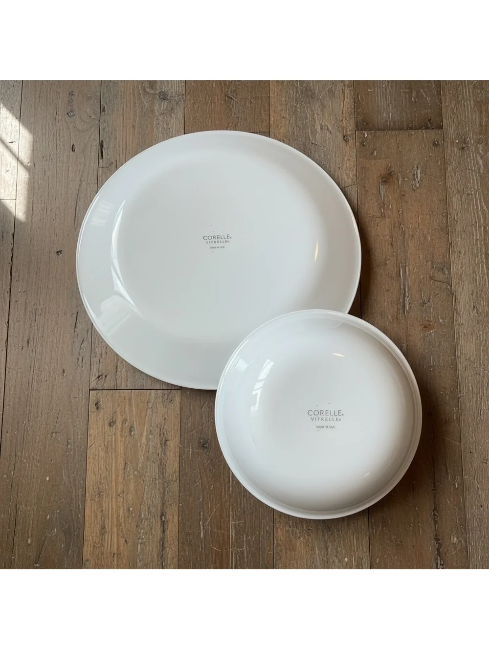 Corelle Winter Frost White 3 Dinner Plates 3 Bowls 6 Pc Replacement Set Lot
